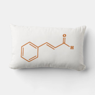 Cinnamon Cinnamaldehyde Molecular Chemical Formula Lumbar Pillow