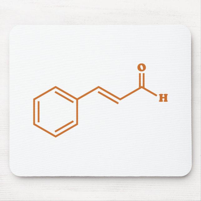 Cinnamon Cinnamaldehyde Molecular Chemical Formula Mouse Pad (Front)