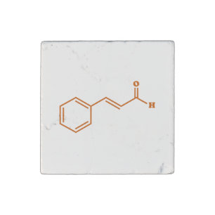 Cinnamon Cinnamaldehyde Molecular Chemical Formula Stone Magnet