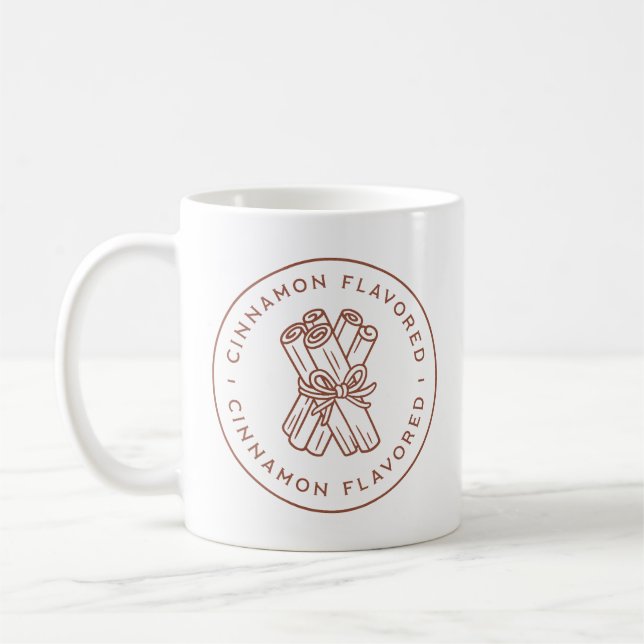 Cinnamon flavor flavoring coffee mug (Left)
