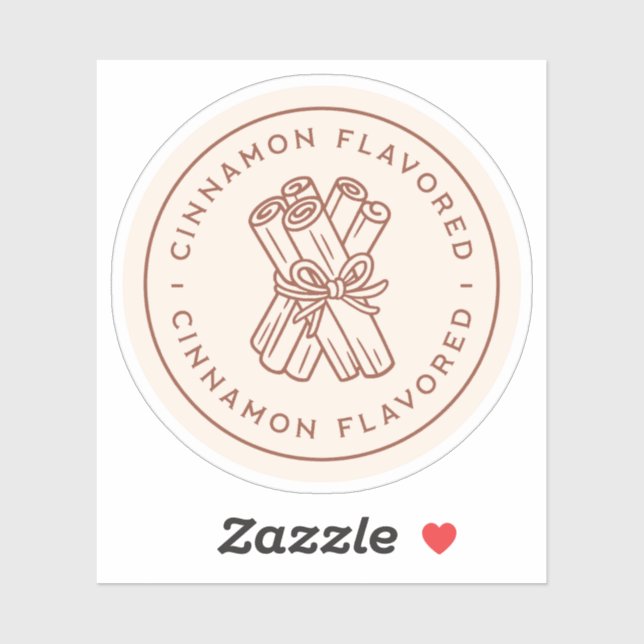 Cinnamon flavor natural sticks homemade aesthetic sticker (Sheet)