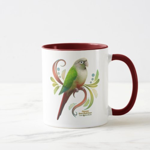 Cinnamon Green Cheek Conure Mug