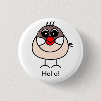 cinnamon Java sparrow Pinback Button