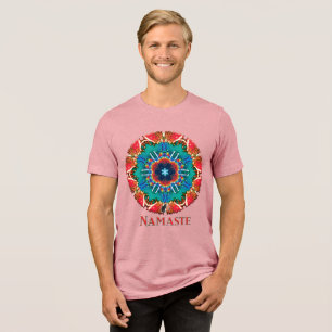 Cinnamon Namaste Kaleidoscope T-shirt Tri-Blend Shirt