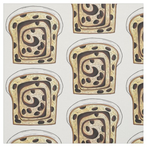 Cinnamon Raisin Bread Loaf Baking Breadmaking Fabric