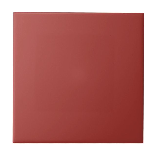 Cinnamon Red Solid Color Ceramic Tile (Front)
