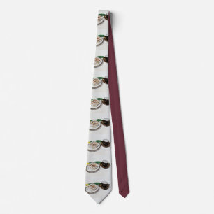 Cinnamon Roll and Cappuccino Neck Tie