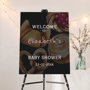 Cinnamon Roll Baby Shower Foam Board