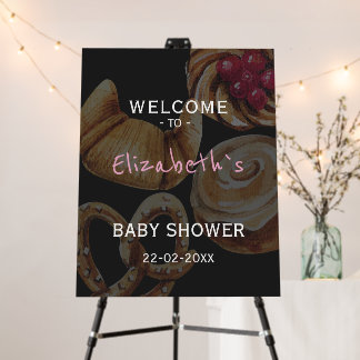 Cinnamon Roll Baby Shower Foam Board