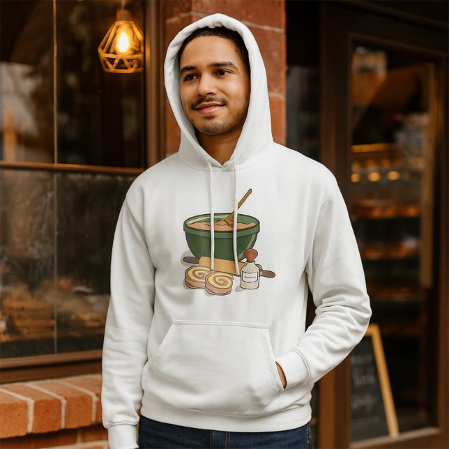 Cinnamon Roll Baking Ingredients Cozy Kitchen  Hoodie (Creator Uploaded)