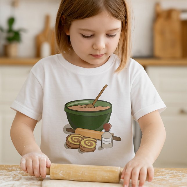Cinnamon Roll Baking Ingredients Cozy Kitchen  T-Shirt (Creator Uploaded)