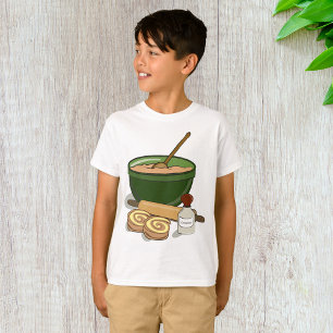 Cinnamon Roll Baking Ingredients Cozy Kitchen  T-Shirt