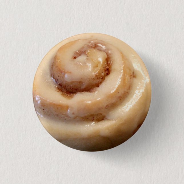 Cinnamon Roll Bliss Button (Front)