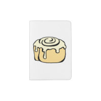 Cinnamon Roll Cartoon Design White Funny