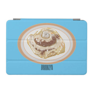 Cinnamon roll cartoon illustration iPad mini cover