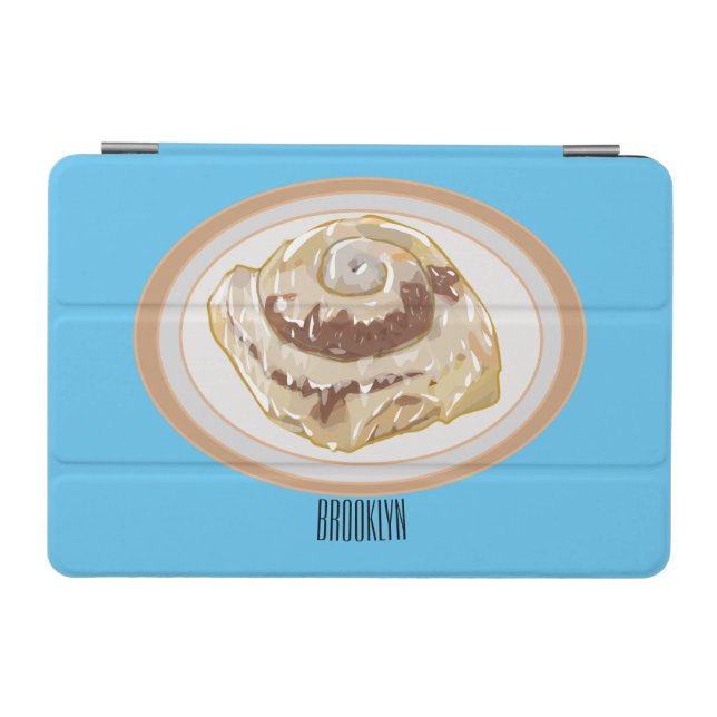 Cinnamon roll cartoon illustration  iPad mini cover (Horizontal)