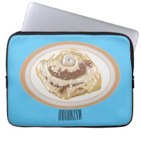 Cinnamon roll cartoon illustration 