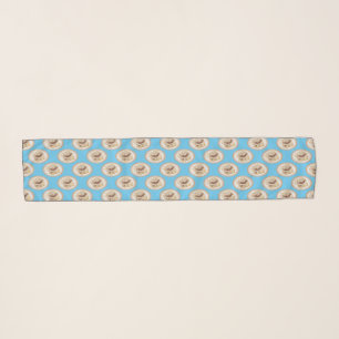 Cinnamon roll cartoon illustration  scarf