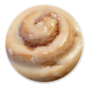 Cinnamon Roll Ceramic Knob