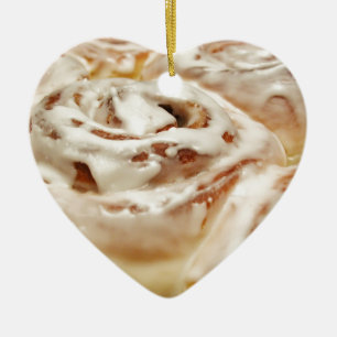 Cinnamon Roll Ceramic Ornament
