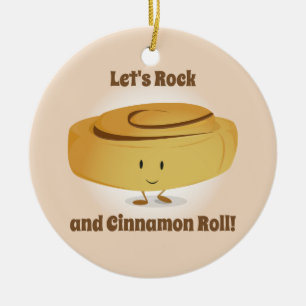 Cinnamon Roll Character Ornament