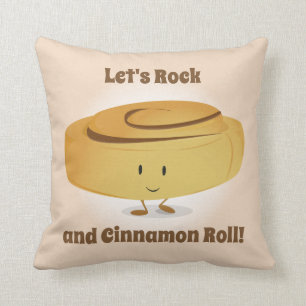 Cinnamon Roll Character Throw Pillow