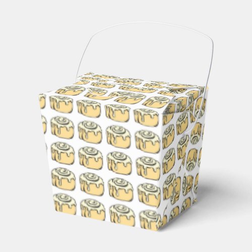 Cinnamon Roll Honey Bun Cartoon Design Favor Boxes