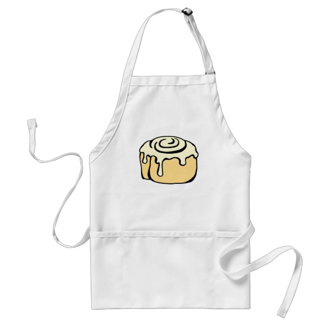 Cinnamon Roll Honey Bun Cartoon Design Funny Adult Apron (Front)