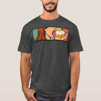 Cinnamon Roll Honey Bun Retro Vintage Bread Baker T-Shirt