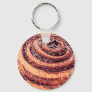 Cinnamon roll keychain