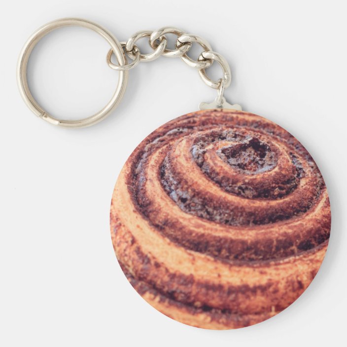 Cinnamon roll keychain