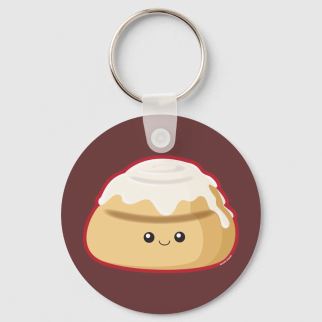 Cinnamon Roll Keychain (Front)