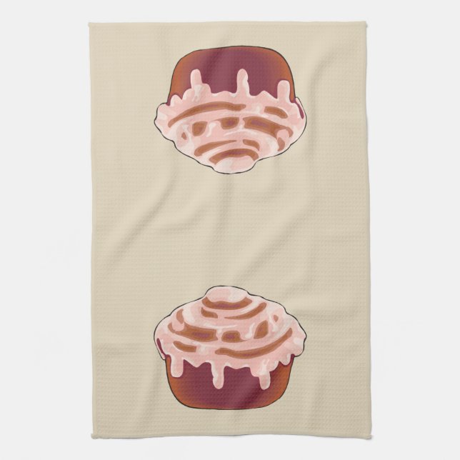 Cinnamon Roll Kitchen Towel (Vertical)