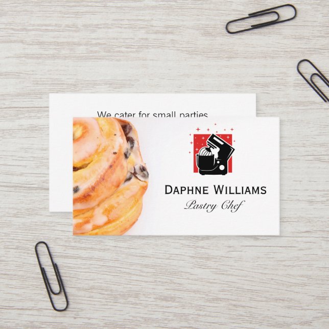 Cinnamon Roll | Mixer Machine Business Card (Front/Back In Situ)