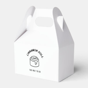 Cinnamon roll  the way to go favor boxes