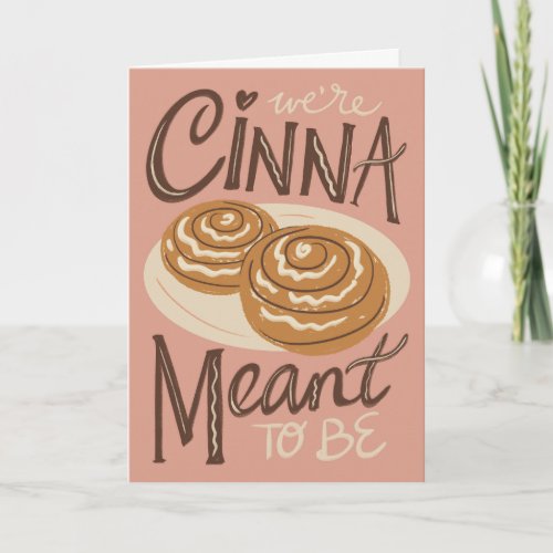 Cinnamon Roll Valentines Day Card