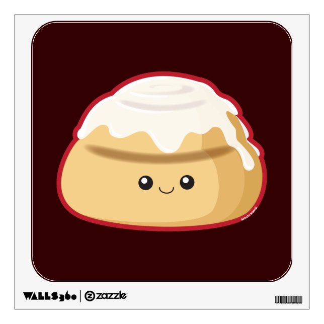 Cinnamon Roll Wall Sticker (Front)