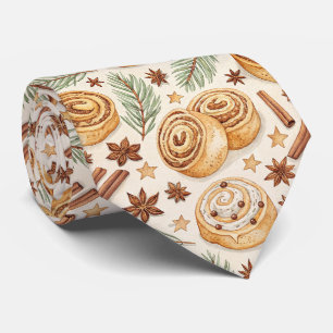 Cinnamon Rolls and Spices - Holiday Baking Neck Tie