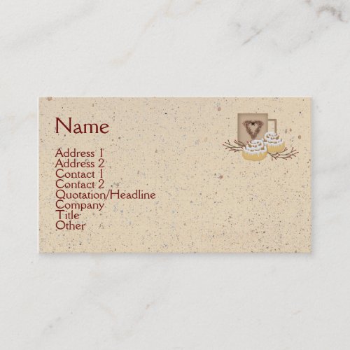 Cinnamon Rolls Business Card