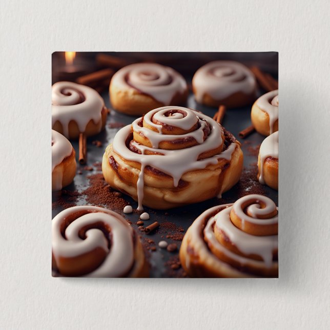 Cinnamon Rolls Button (Front)