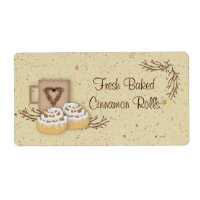 Cinnamon Rolls Label
