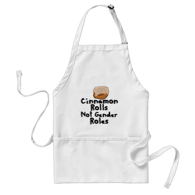 Cinnamon Rolls not gender roles Adult Apron (Front)