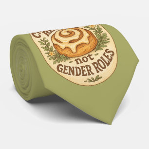 Cinnamon Rolls not Gender Roles Neck Tie