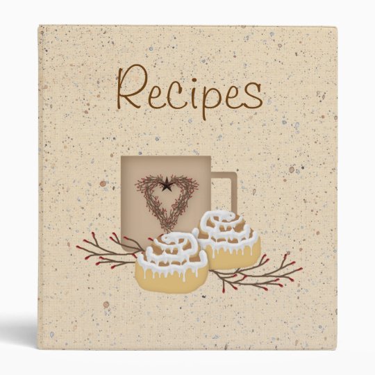 Cinnamon Rolls Recipe Binder