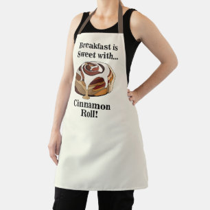 Cinnamon Rolls Sweet Bun Pastry Bakery Apron