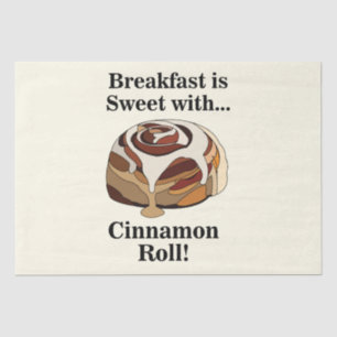 Cinnamon Rolls Sweet Bun Pastry Tissue Paper