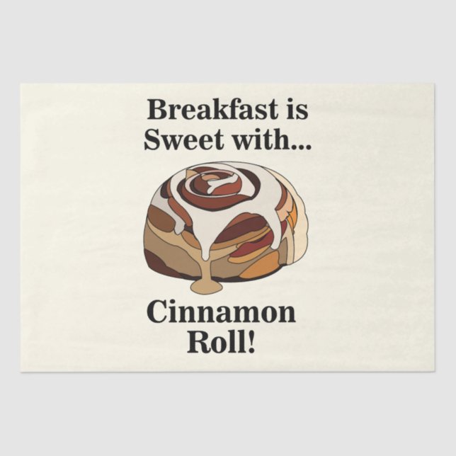 Cinnamon Rolls Sweet Bun Pastry Tissue Paper (Front)