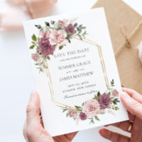 Cinnamon Rose Blush Floral Greenery Boho Wedding
