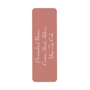 Cinnamon Rose Return Address Labels