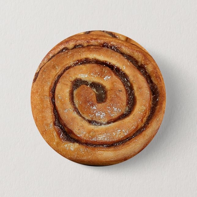 Cinnamon Snail Pastry Button (Front)